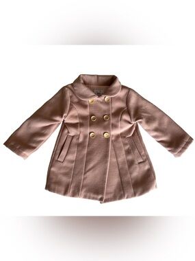 Busy Bee Smocks Tan Dressy Jacket Peacoat 18 Months